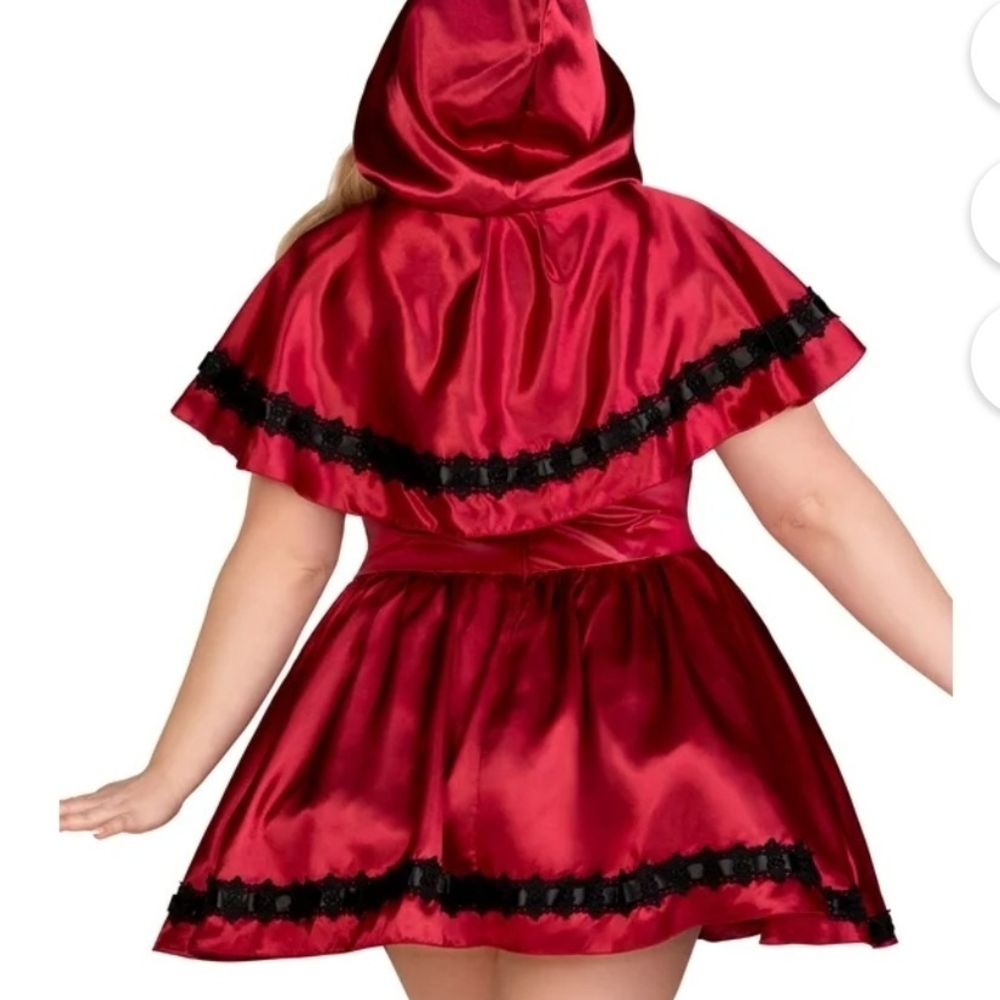 NEW Leg Avenue Sexy Gothic Red Riding Hood Costume 1X 2 X Cosplay - Picture 3 of 9
